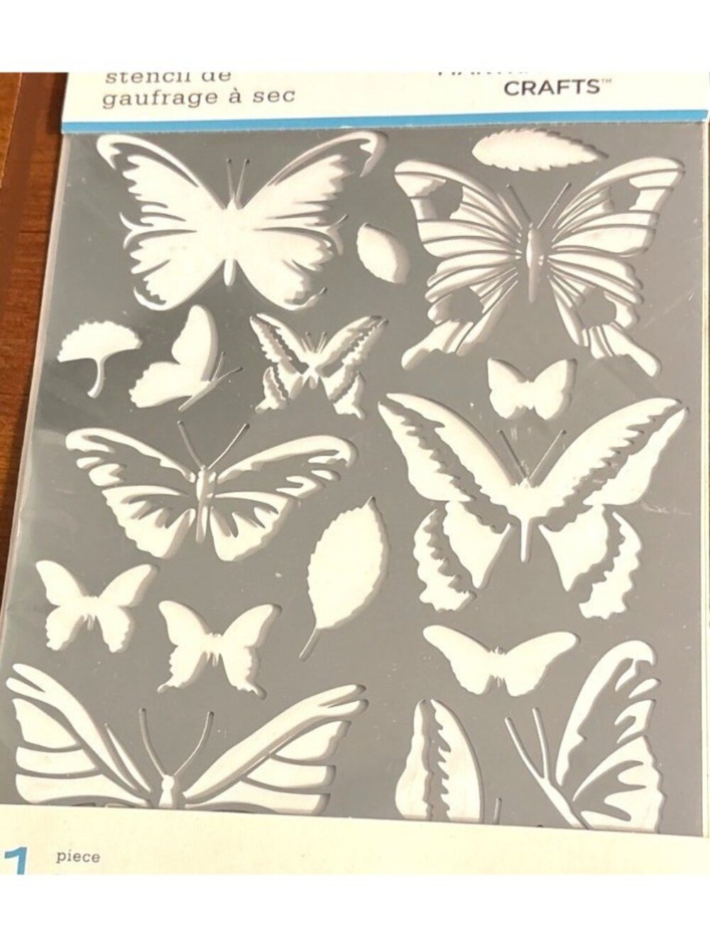 Martha Stewart Crafts Butterfly Glossary Dry Embossing Stencil 1 Pc 42-03003 NSP - Picture 3 of 6